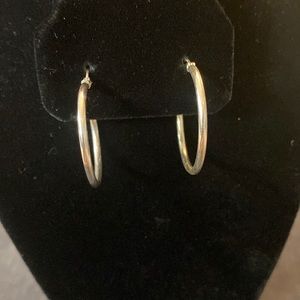 Vintage Sterling Silver Hoops